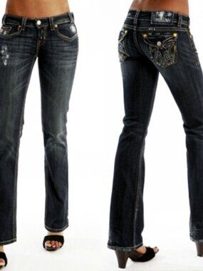 Vintage MEK Denim Oaxaca Low Rise Bootcut Jeans Size 25